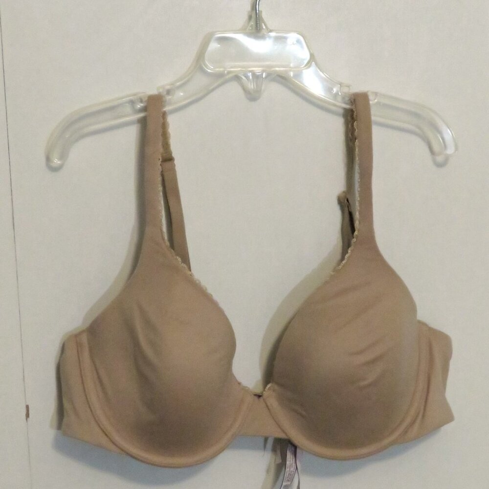 Tan Victoria's Secret 34B Uplift Demi T-Shirt Convertible